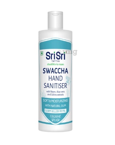 India Desire : Buy Sri Sri Tattva Swaccha Hand Sanitizer Cologne Splash 250ml At R 125 From 1mg.com